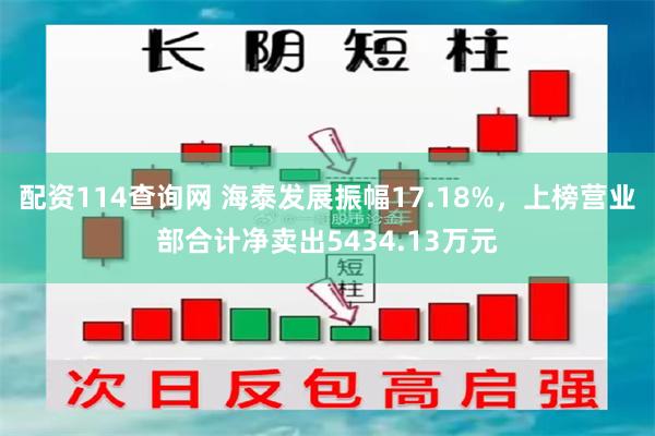 配资114查询网 海泰发展振幅17.18%，上榜营业部合计净卖出5434.13万元